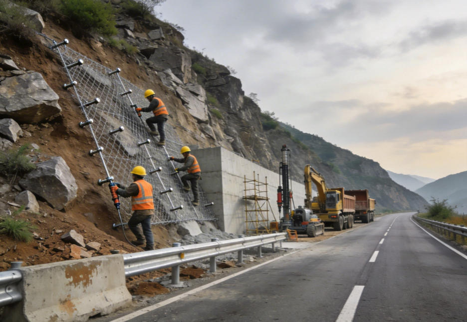 沙溪镇公路道路护坡